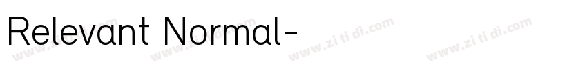 Relevant Normal字体转换